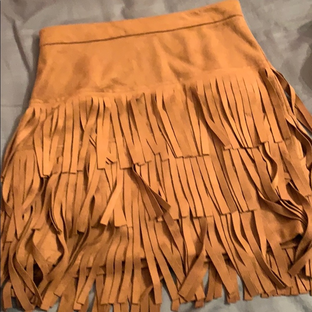 fringe skirt